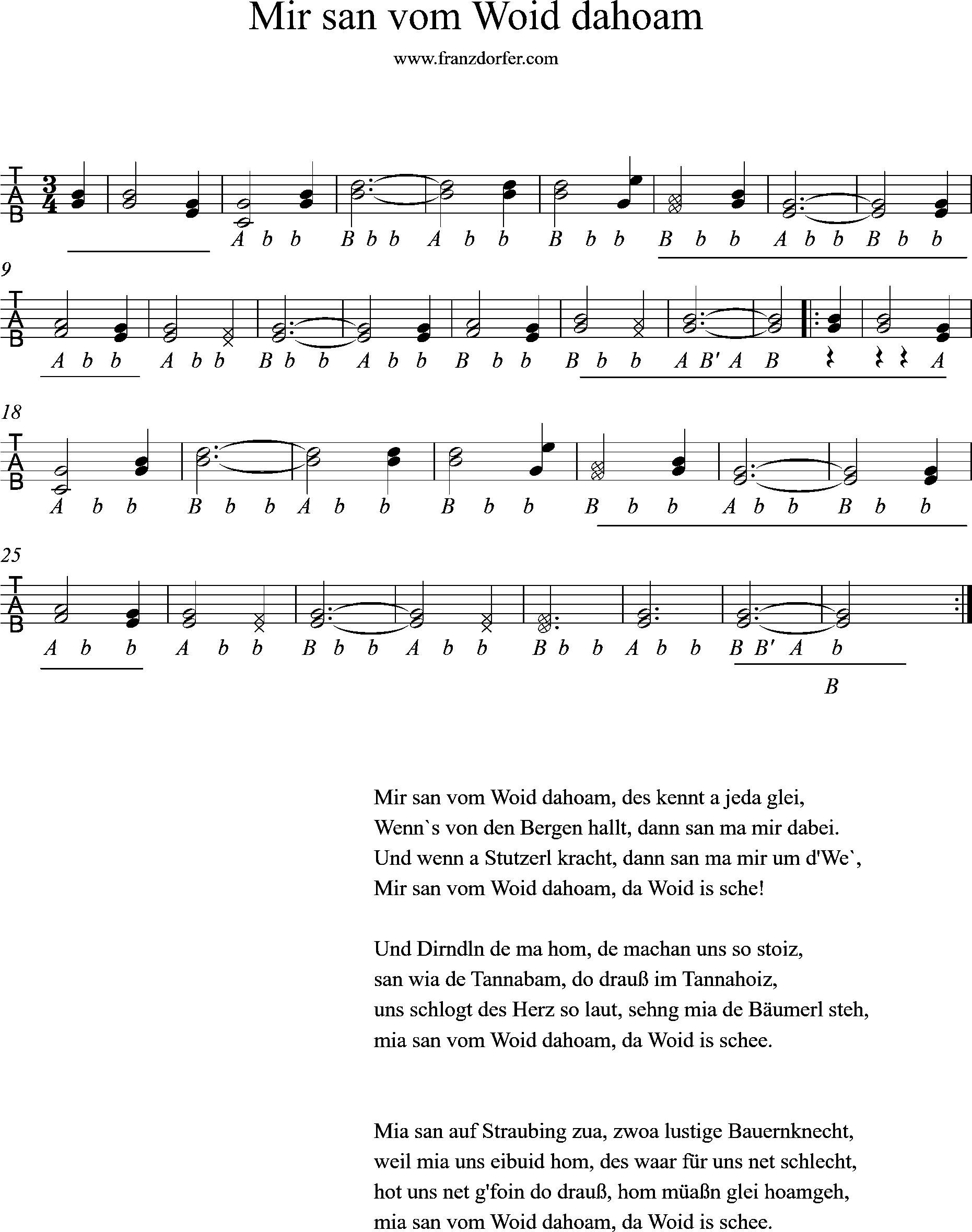 Steirische harmonika lernen- Mir san vom Woid dahoam